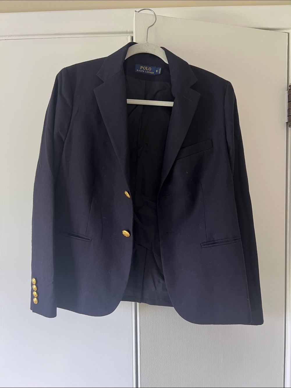 Polo by Ralph Lauren Navy Jacket with Gold Logo Label